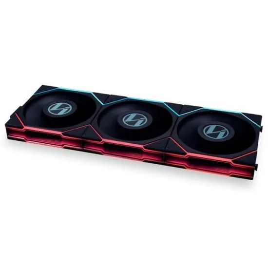 LIAN LI UNI FAN TL Wireless LCD Reverse Blade 120mm ARGB Case Fans with 1.6&rdquo; LCD Screen (3 Pack) - Black
